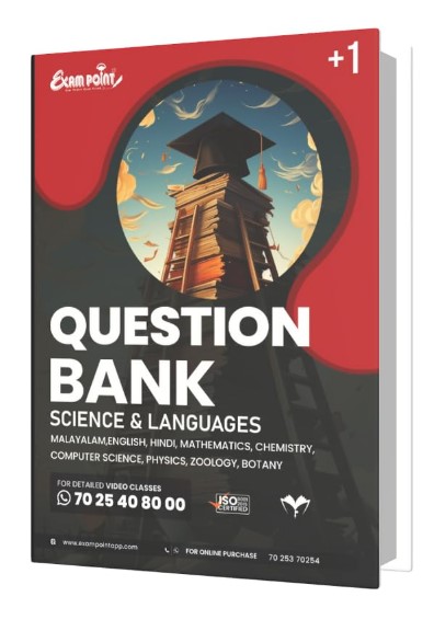 PLUS ONE SCIENCE QUESTION BANK Exam Point (Subjects & Languages) 2025-26